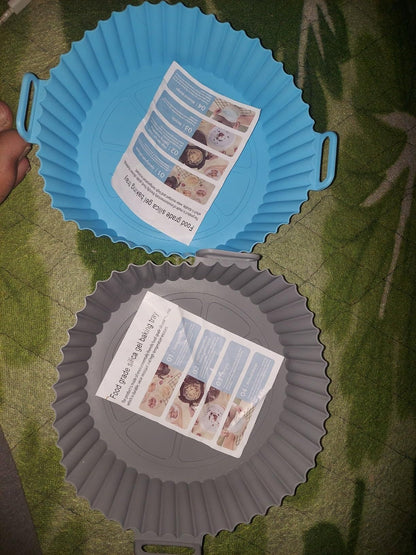 Air Fryer Silicone Baking Tray Reusable Mold